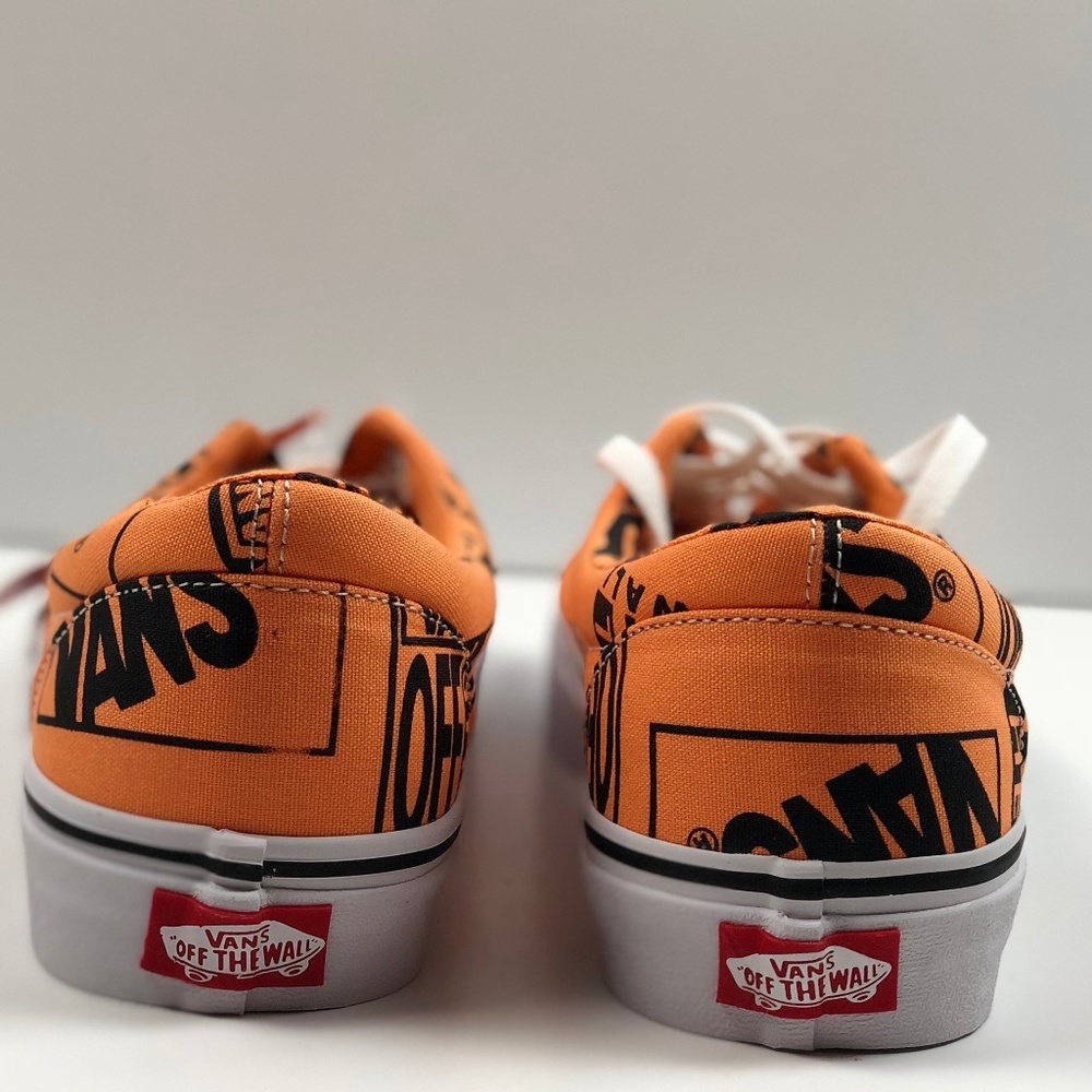 Vans Era Logo Mix Tangerine/Black Sneakers - Picture 8 of 9